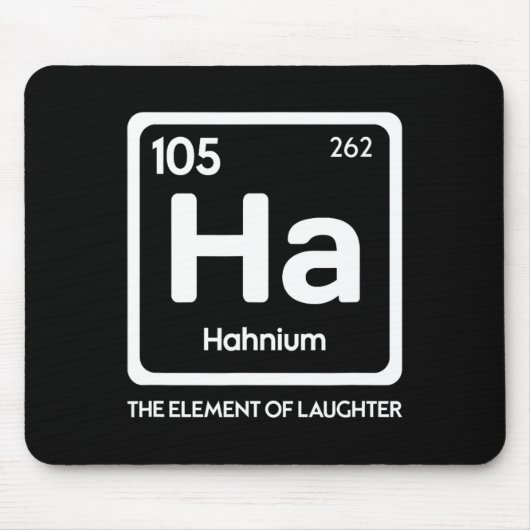 Lachyoga Lachen Ha Das Element Pun Mousepad (Vorne)