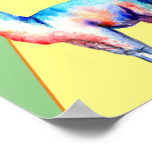 Lackadaisischer Llama in Spotlight Poster (Ecke)