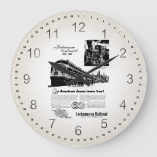 Lackawanna EisenbahnCentennial 1951 Große Wanduhr