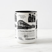 Lackawanna EisenbahnCentennial 1951 Zweifarbige Tasse (Mittel)