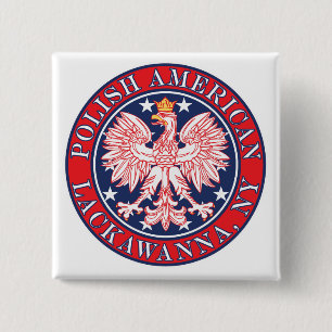 Lackawanna New York Polish Button