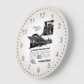 Lackawanna Railroad 1951 Große Wanduhr (Winkel)