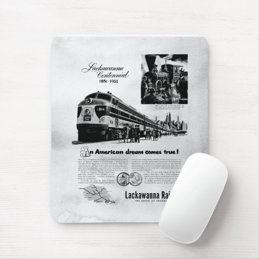 Lackawanna Railroad 1951 Mousepad (Mit Mouse)