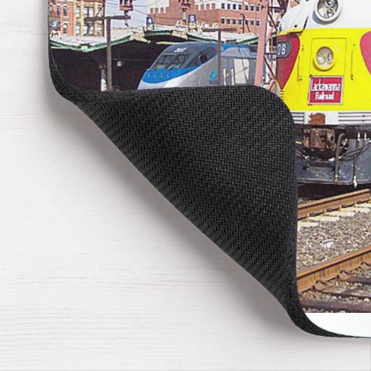 Lackawanna Railroad und Miss Phoebe Snow Mousepad (Ecke)