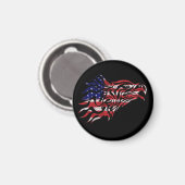 Lackfahne und Adler Magnet (Vorderseite/Rückseite)