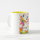 Lackhund Zweifarbige Tasse (Vorderseite Links)