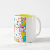 Lackhund Zweifarbige Tasse (VorderseiteRechts)