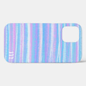 Lackierte Acrylstreifen Türkis Pink Lila Case-Mate iPhone Hülle (Rückseite (Horizontal))
