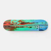 lackierte Holzplatte Skateboard (Horizontal)
