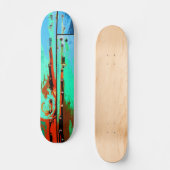 lackierte Holzplatte Skateboard (Vorderseite)
