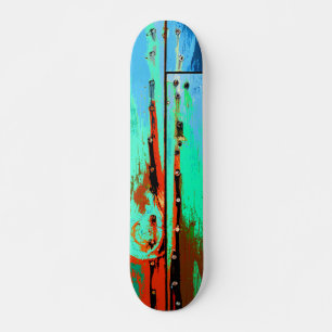 lackierte Holzplatte Skateboard