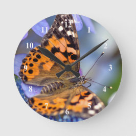 Lackierte Lady Butterfly Akryllische Wanduhr