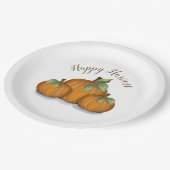 Lackierte Pumpkins Papierplatte Pappteller (Schrägansicht)