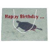 Lackierte Schildkrötengeschenktasche Große Geschenktüte (Vorderseite)