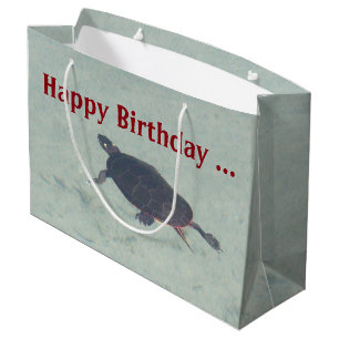 Lackierte Schildkrötengeschenktasche Große Geschenktüte