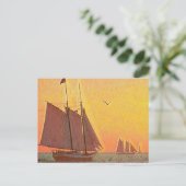 Lackierte Segelboote Postkarte (Stehend Vorderseite)