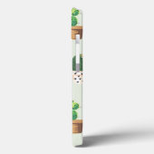 Lackierte Töpfe mit Sukkulenten und Kaktmuster Case-Mate iPhone Hülle (Rückseite / Links)