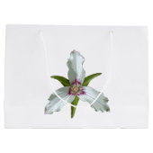 Lackierte Trillium Spring Wildblume Geschenktasche Große Geschenktüte (Rückseite)