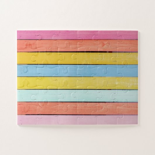 lackierter Holzzaun Puzzle (Horizontal)