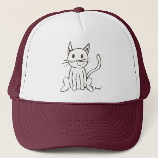Lackierter Kitty-Hut Truckerkappe (Vorderseite)