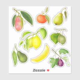 Lackiertes Juicy Fruits Scrapbook Stationery Aufkleber