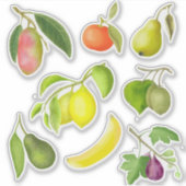 Lackiertes Juicy Fruits Scrapbook Stationery Aufkleber (Vorderseite)