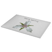 Lackiertes Trillium Spring Wildblume Cutting Board Schneidebrett (Ecke)