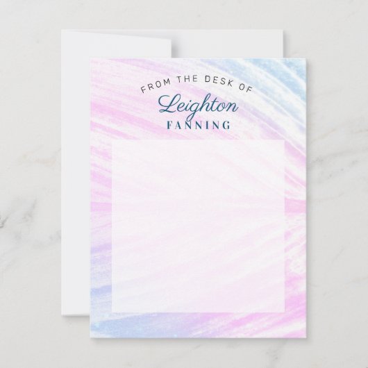 Lackiertes tropisches Leaf Mitteilungskarte (Vorderseite)