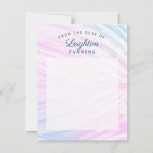 Lackiertes tropisches Leaf Mitteilungskarte