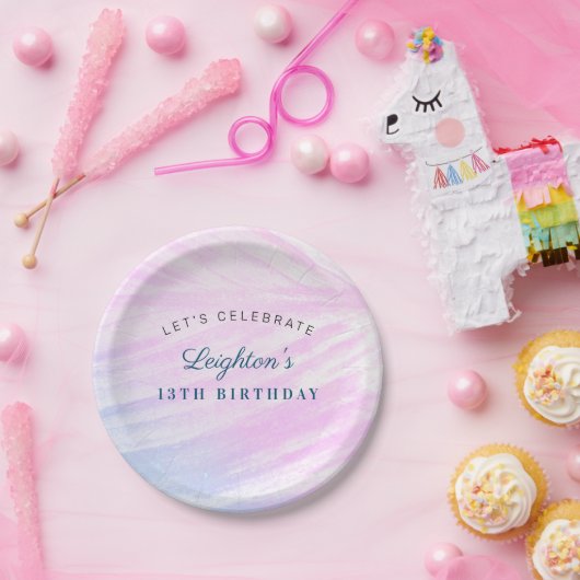 Lackiertes tropisches Leaf Pappteller (Party)