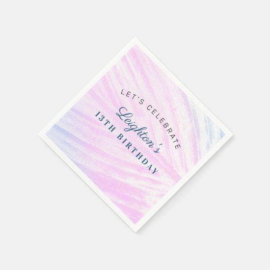 Lackiertes tropisches Leaf Serviette (Ecke)