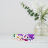 Lackkarte Spritzer abstrakt-dünne Visitenkarte (Stehend Vorderseite)