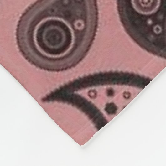 Lackleder Fleecedecke (Ecke)