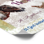 Lackpferd, Winterszene Poster (Ecke)