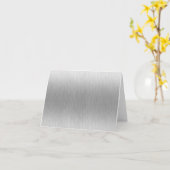 Lackstahl aus gebürstetem Aluminium Karte (Gelbe Blume)