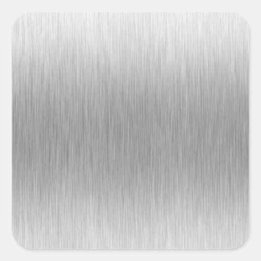 Lackstahl aus gebürstetem Aluminium Quadratischer Aufkleber (Vorderseite)