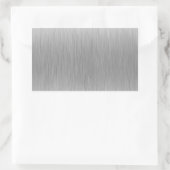 Lackstahl aus gebürstetem Aluminium Rechteckiger Aufkleber (Tasche)