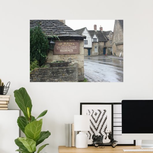 Lacock, Wiltshire, UK Poster (Heimbüro)