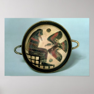 Laconian Schale, die Zeus und den Adler darstellt Poster