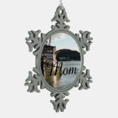 LaConner Schlepper Schneeflocken Zinn-Ornament (Links)