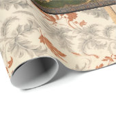 Lacquated Chrysanthemums Coromandel Screens Geschenkpapier (Rolleneckpunkt)