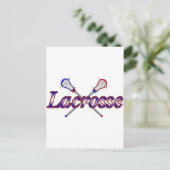 Lacrosse2 Postkarte (Stehend Vorderseite)