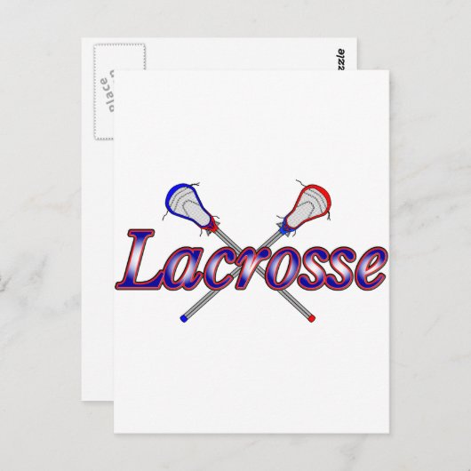 Lacrosse2 Postkarte (Vorne/Hinten)