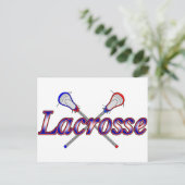Lacrosse2 Postkarte (Stehend Vorderseite)