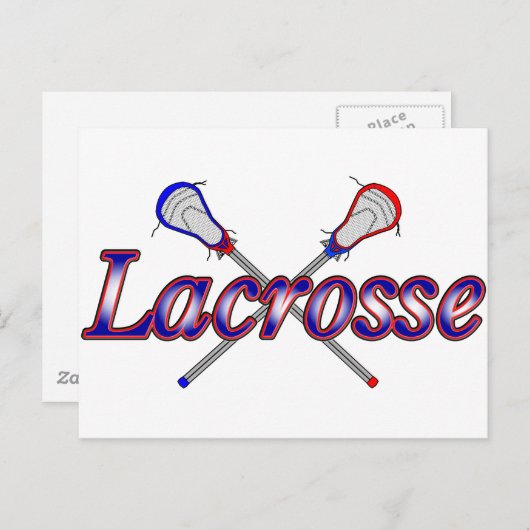 Lacrosse2 Postkarte (Vorne/Hinten)