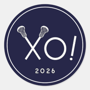 Lacrosse 2026 Classic-Rundumaufkleber Runder Aufkleber