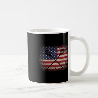 Lacrosse 4. Juli Geschenk American Flag USA - Ball Kaffeetasse