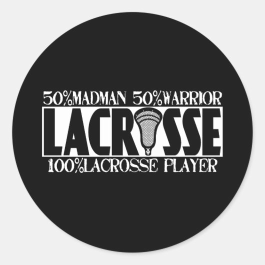 Lacrosse A 100% Aufkleber (Vorderseite)