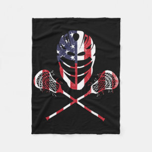 Lacrosse American Flag Lax Helm Sticks 4. Juli Fleecedecke