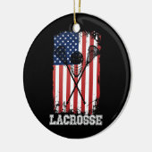 Lacrosse American Flag Lax Helmet Sticks 4. Keramik Ornament (Links)